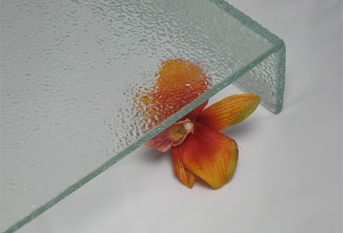 冰花紋U型玻璃  Glass U shaped with ice pattern